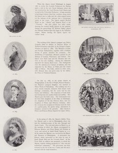 Dronningens strålende regjeringstid (litho) av English School