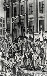 The Rape of the Petti-coat, 1768 av English School