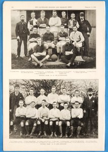 The Ravensbourne og The Connaught, fotballag omtalt i The Illustrated Sporting and Dramatic News, 13. februar 1892 av English School