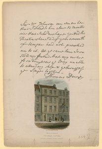 The Residence of Thomas Davies, Russell Street, Covent Garden, London av English School