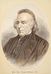 Rev. Thomas Binney, D.D., illustrasjon fra The Pictorial Edition of the Life and Discoveries of David Livingstone av J. Ewing Richie, pub. av A. Fullarton & Co., 1876 av English School