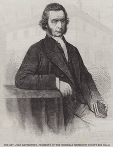 Pastor John Rattenbury, president for Wesleyan Methodist Society for 1861-62 (gravering) av English School