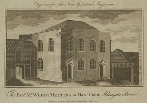 Pastor Webbs møte i Hare Court, Aldersgate Street av English School