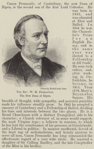 Pastor W H Fremantle, den nye dekanen av Ripon (gravering) av English School
