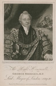 The Right Honorable George Bridges, Lord Mayor of London 1819-20 av English School