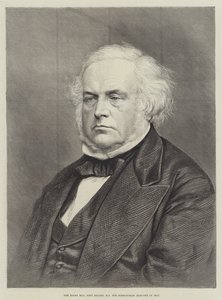 The Right Honorable John Bright, MP for Birmingham, valgt i 1857 (gravering) av English School