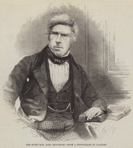 The Right Honorable Lord Brougham (gravering) av English School