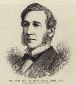 Høyre ærede Sir Henry George Elliot, GCB (gravering) av English School