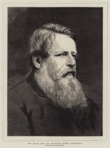 The Right Honorable Stafford Henry Northcote (gravering) av English School