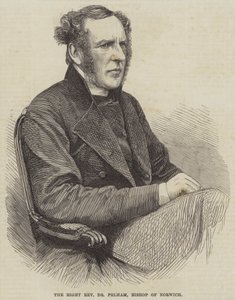 Den høyre pastor Dr Pelham, biskop av Norwich (gravering) av English School