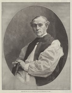 Den høyre pastor Dr W D Maclagan, den nye erkebiskopen av York (gravering) av English School