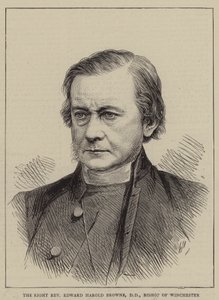 Høyre pastor Edward Harold Browne, DD, biskop av Winchester (gravering) av English School