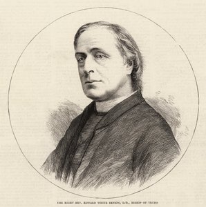 Høyreærverdige Edward White Benson, DD, biskop av Truro (gravering) av English School