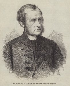 Den høyre pastor GA Selwyn, DD, den nye biskopen av Lichfield (gravering) av English School