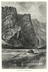 Romsdal, nær Horgheim (gravering) av English School