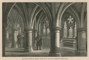 The Royal Courts of Justice: Nordenden av Grand Corridor, første etasje av English School