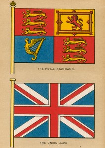 Den kongelige standard. Det britiske flagget av English School