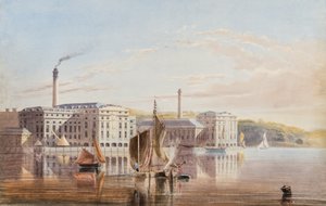 Royal William Victualling Yard, Stonehouse, ca. 1840 av English School