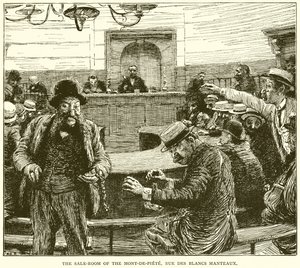 Salgsrommet til Mont-de-Piete, Rue des Blancs Manteaux av English School