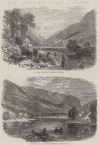 The Scottish Pearl Fishery (gravering) av English School
