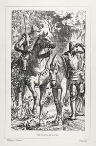 The Scouts at Patay, fra The History of France, av Emile de Bonnechose, utgitt av Ward, Lock and Co, London av English School