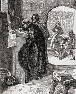 The Scriptorium of a Monastery, fra boken The Church of England: A History for the People, utgitt ca. 1910 av English School