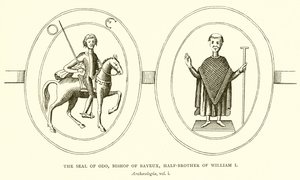 The Seal of Odo, biskop av Bayeux, halvbror til William I av English School