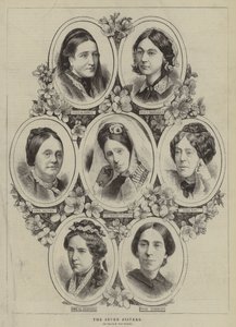 De syv søstre (gravering) av English School