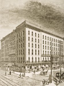 The Sherman Hotel, Chicago, ca. 1870, fra 