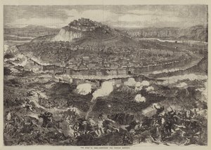 The Siege of Kars, Sortie of the Turkish Garnison (gravering) av English School