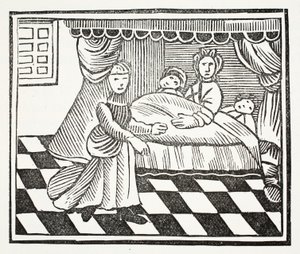 The Significance of Dreams, illustrasjon fra Chap-books of the Eighteenth Century av John Ashton, pub. 1882 av English School