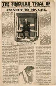 The Singular Trial for the Assault on Mr Gee, 1834 av English School