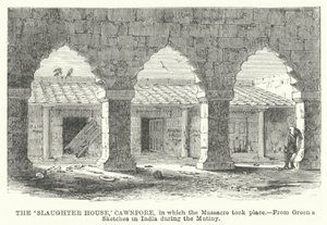 "Slaughter House", Cawnpore, der massakren fant sted av English School