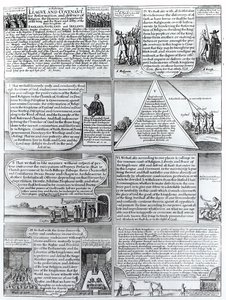 The Solemn League and Covenant av 1643, gravert av W. Hollar (1607-77) av English School