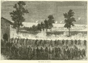 The Sortie at Cachan, oktober 1870 av English School