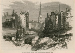 South-Eastern Railway jobber på Dowgate Hill, London av English School