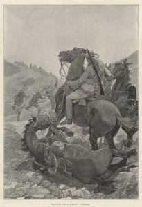Det sørafrikanske spørsmålet, en trefning (litho) av English School