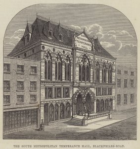 South Metropolitan Temperance Hall, Blackfriars-Road (gravering) av English School