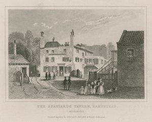Spanjolenes taverna, Hampstead, London av English School