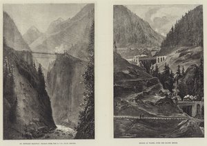 St Gothard Railway Tunnel (gravering) av English School