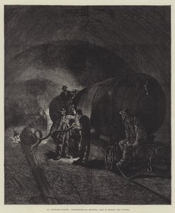 St Gothard-tunnelen (gravering) av English School