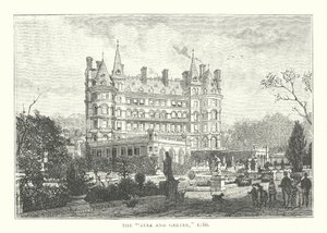 «Stjernen og strømpebåndet», 1886 (gravering) av English School