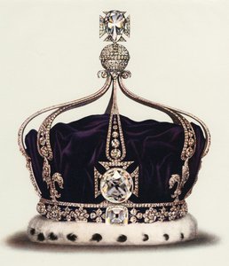 Dronning Marys statskrone fra Englands kronjuveler av English School