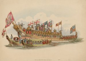 The Stationers Barge, Themsen, London av English School