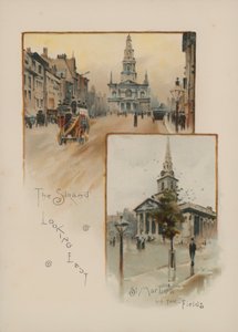 Stranden ser østover, St Martin in the Fields av English School