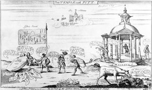 Templet og Pitt, 1757 av English School
