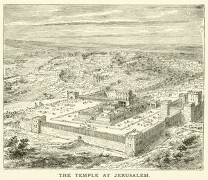 Templet i Jerusalem (gravering) av English School