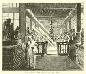 Templet til fem hundre guder i Canton av English School