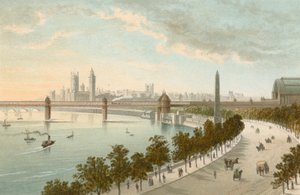 Themsen Embankment - ser mot vest av English School