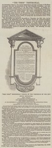 The Times Testimonial (gravering) av English School